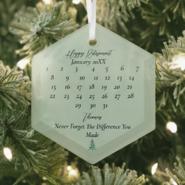 Sage Green Pagoda Kerstboom Pensioen Glas Ornament