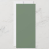 Sage Green Paint Swatch Nieuw adres aankondiging (Achterkant)