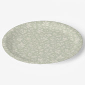 Sage Green Paper Plates Papieren Bordje (Gekanteld)