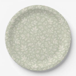 Sage Green Paper Plates Papieren Bordje