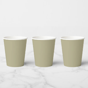Sage Green Papieren Bekers