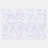 Sage Green, Pastel Paars en Roze Birthday Cake Inpakpapier Vel (Voorkant 3)