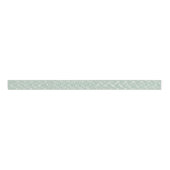 Sage Green Pastel White Swirl Grosgrain Ribbon Lint (Voorkant)