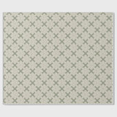 Sage Green Pattern Cadeaupapier (Vlak)