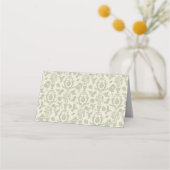 Sage Green Perfect Pear Flat Place Card Plaatskaartje (Achterkant)