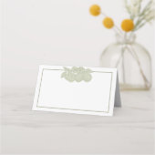 Sage Green Perfect Pear Flat Place Card Plaatskaartje (Voorkant)