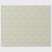 Sage Green Perfect Pear Franse Country Bridal Cadeaupapier (Vlak)