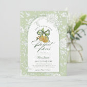  Sage Green Perfect Pear Pair Vrijgezellenfeest Kaart (Staand voorkant)