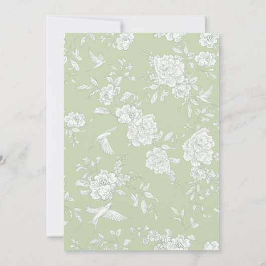  Sage Green Perfect Pear Pair Vrijgezellenfeest Kaart (Achterkant)