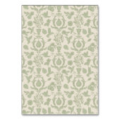Sage Green Perfect Pear Trouwtafel Nummer Kaart (Achterkant)