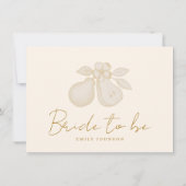 Sage Green Perfect Pear Vrijgezellenfeest Advies K Kaart (Achterkant)