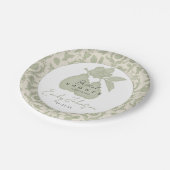 Sage Green Perfect Pear Vrijgezellenfeest Borden Papieren Bordje (Gekanteld)