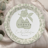 Sage Green Perfect Pear Vrijgezellenfeest Borden Papieren Bordje