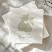 Sage Green Perfect Pear Vrijgezellenfeest servet