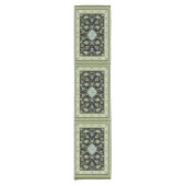 Sage Green Persian Carpet Korte Tafelloper (Voorkant)