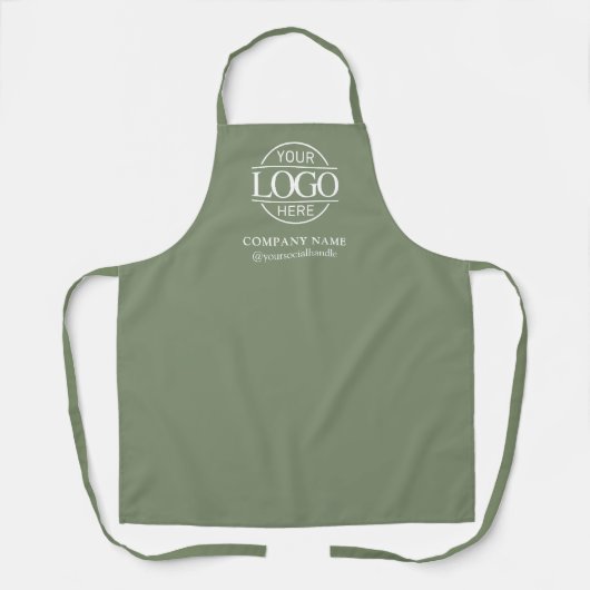 Sage Green Personalized Logo Custom Uniform Schort (Voorkant)