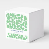 Sage Green Personalized Wedding Box Bedankdoosjes (Voorkant Zijde)