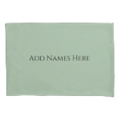 Sage Green Pillowcases – Decorative Pillow Covers Kussensloop (Voorkant-Links)