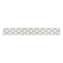 Sage Green Plaid Bow Elegant Neutraal Baby shower Grosgrain Lint