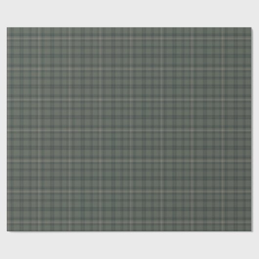 Sage Green Plaid Valentijn | Moderne boerderij Cadeaupapier (Vlak)