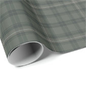Sage Green Plaid Valentijn | Moderne boerderij Cadeaupapier (Rol Hoek)