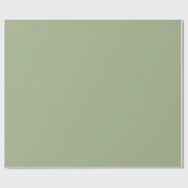 Sage Green Plain Solid Color Cadeaupapier (Vlak)