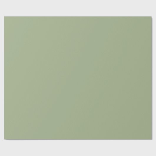 Sage Green Plain Solid Color  Cadeaupapier (Vlak)