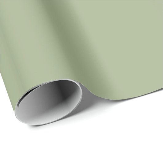 Sage Green Plain Solid Color  Cadeaupapier (Rol Hoek)