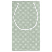 Sage Green Polk Dot Klein Cadeauzakje (Achterkant)