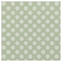 Sage Green Polka Dot Fabric Stof