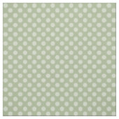 Sage Green Polka Dot Fabric Stof (Swatch)