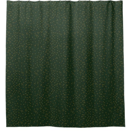 Sage Green Polka Dots Modern Pattern Douchegordijn (Voorkant)
