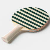 Sage Green Polo Stripes en Solid Tafeltennisbatje (Voorkant Gekanteld)