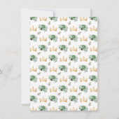 Sage Green Princess Floral Quinceañera Bedankkaart (Achterkant)