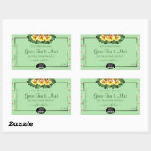Sage Green Product Labels Yellow Roses Jewels Logo (Vel)