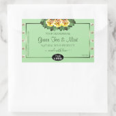 Sage Green Product Labels Yellow Roses Jewels Logo (Tas)