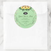 Sage Green Product Labels Yellow Roses Jewels Logo (Tas)