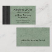 Sage Green Professional / Creative Visitekaartje (Voorkant / Achterkant)