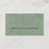 Sage Green Professional / Creative Visitekaartje (Achterkant)