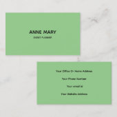 Sage Green Professioneel Modern Kleurrijk Evenemen Visitekaartje (Voorkant / Achterkant)