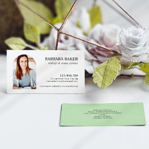 Sage Green Professionele Verloskundige Doula Photo Visitekaartje