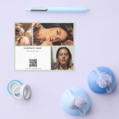Sage Green Promotional Beauty Salon Photo QR Code Flyer (Enkel)