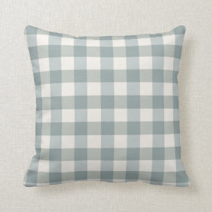 Sage Green Pset Country Farmhouse Gingham Simple Kussen
