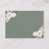 Sage Green Pumpkin Floral Herfst Book Request Informatiekaartje (Achterkant)