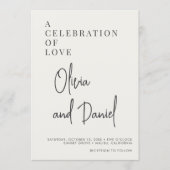 Sage Green QR Code Wedding Minimalist Script Photo Kaart (Voorkant)