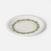 Sage Green Quinceanera Papieren Bordje (Gekanteld)