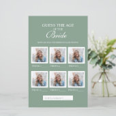 Sage Green raadt de leeftijd van het bruidspapier (Staand voorkant)