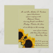 Sage Green Rehearsal Dinner Sunflower Invite Kaart (Voorkant / Achterkant)