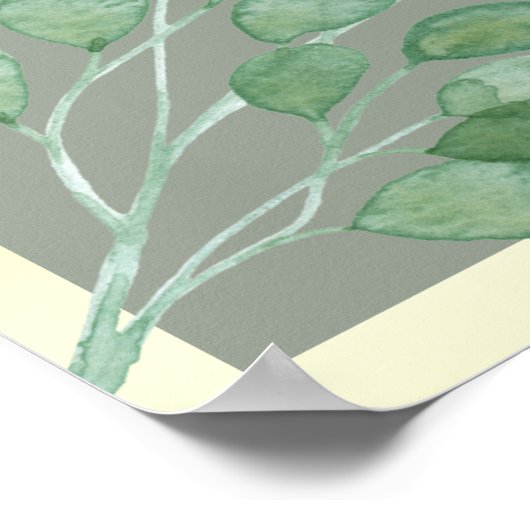 Sage Green Repetitie Diner Poster (Hoek)