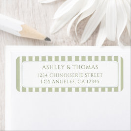 Sage Green Return Address Etiket